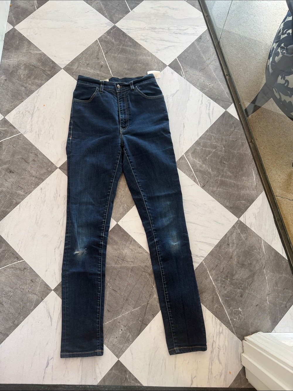 Imogene and Willie Elizabeth cut High-Rise Dark Blue Women's Skinny Jeans